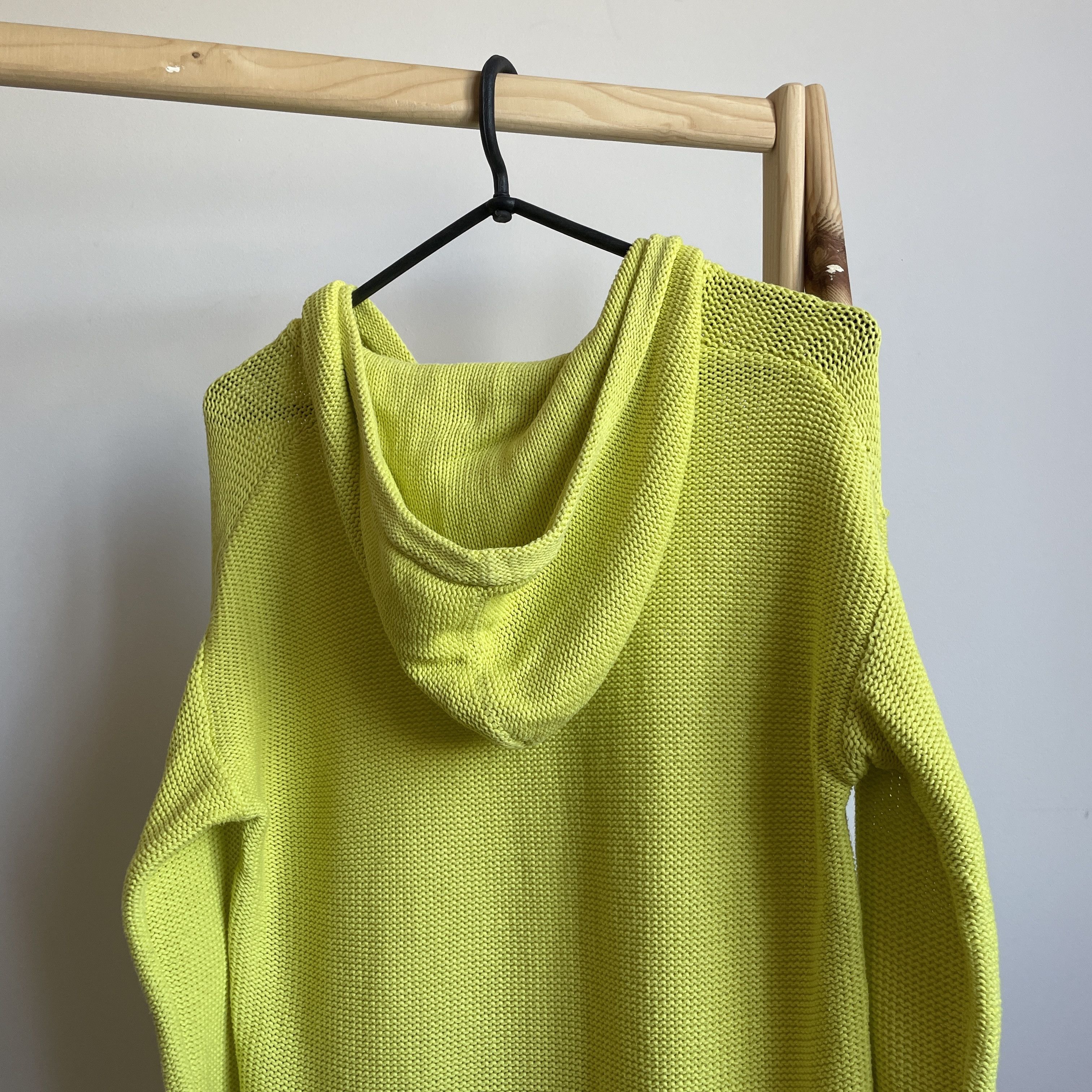 T by Alexander Wang T by Alexander Wang Neon Yellow Knitted Womens Hoodie Size XS / US 0-2 / IT 36-38 - 5 Thumbnail