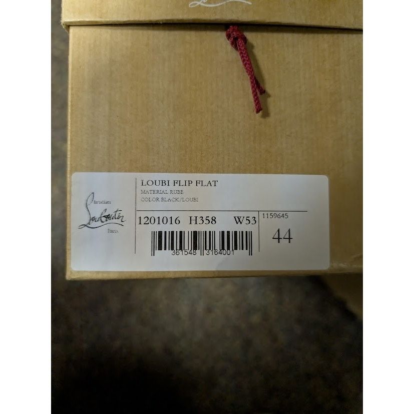 Christian Louboutin o1rshd1 Q:2 / Loubi Flip Flat Slide slipper in Red 44 Size US 11 / EU 44 - 20 Thumbnail