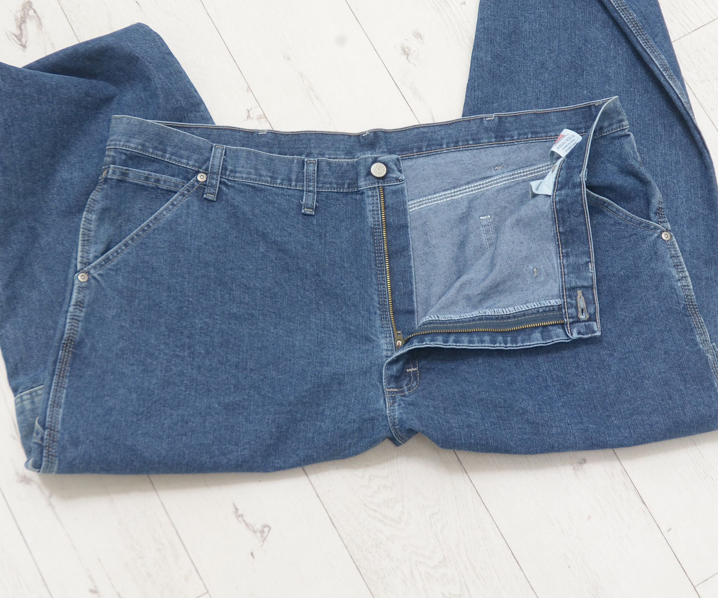 Rap Tees × Vintage × Wrangler Vintage Wrangler Carpenter Jeans Rap Pants Big size 44 Size US 44 / EU 60 - 9 Thumbnail