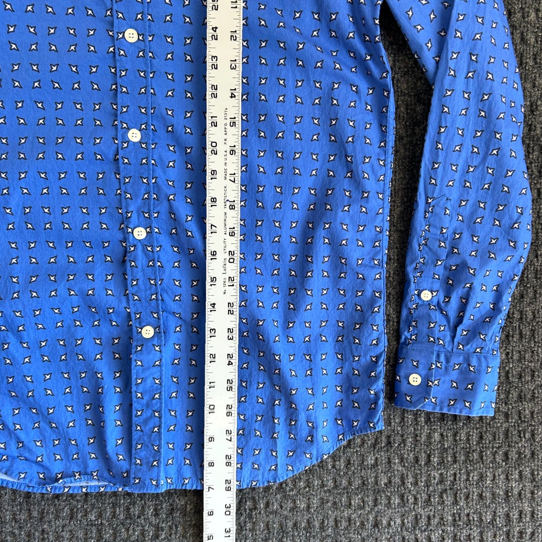 Diesel VINTAGE Diesel Button-Up Shirt Long Sleeve Blue All Over Print M Brav e Size US M / EU 48-50 / 2 - 7 Thumbnail