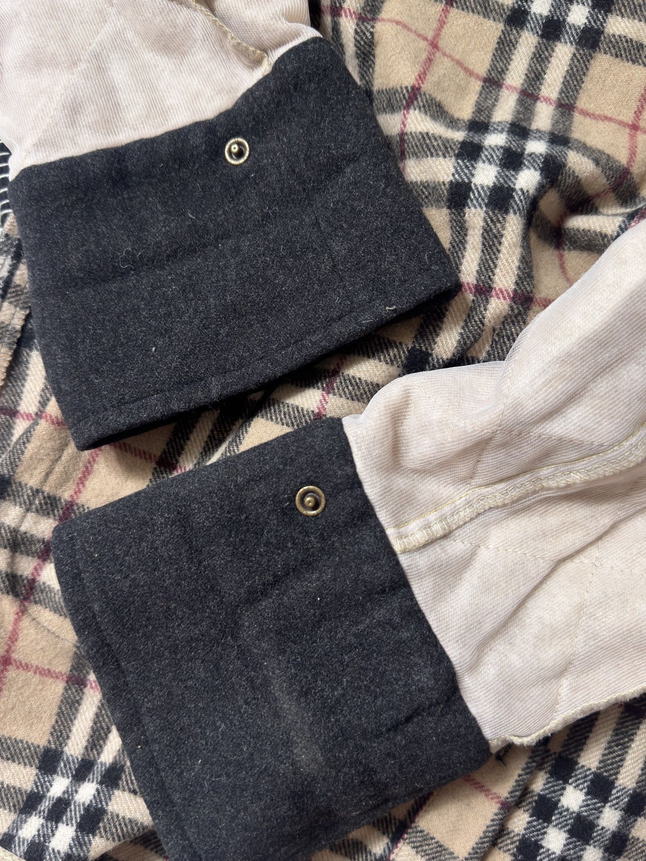 Burberry VINTAGE BURBERRY NOVA CHECK WOOL REMOVABLE LINING JACKET Size M / US 6-8 / IT 42-44 - 4 Thumbnail