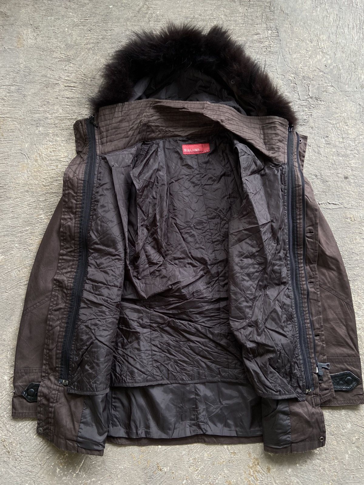 Japanese Brand 2000s Rielabo NCFM - Apocalypse Style Fur Parka Jacket Size US M / EU 48-50 / 2 - 5 Thumbnail