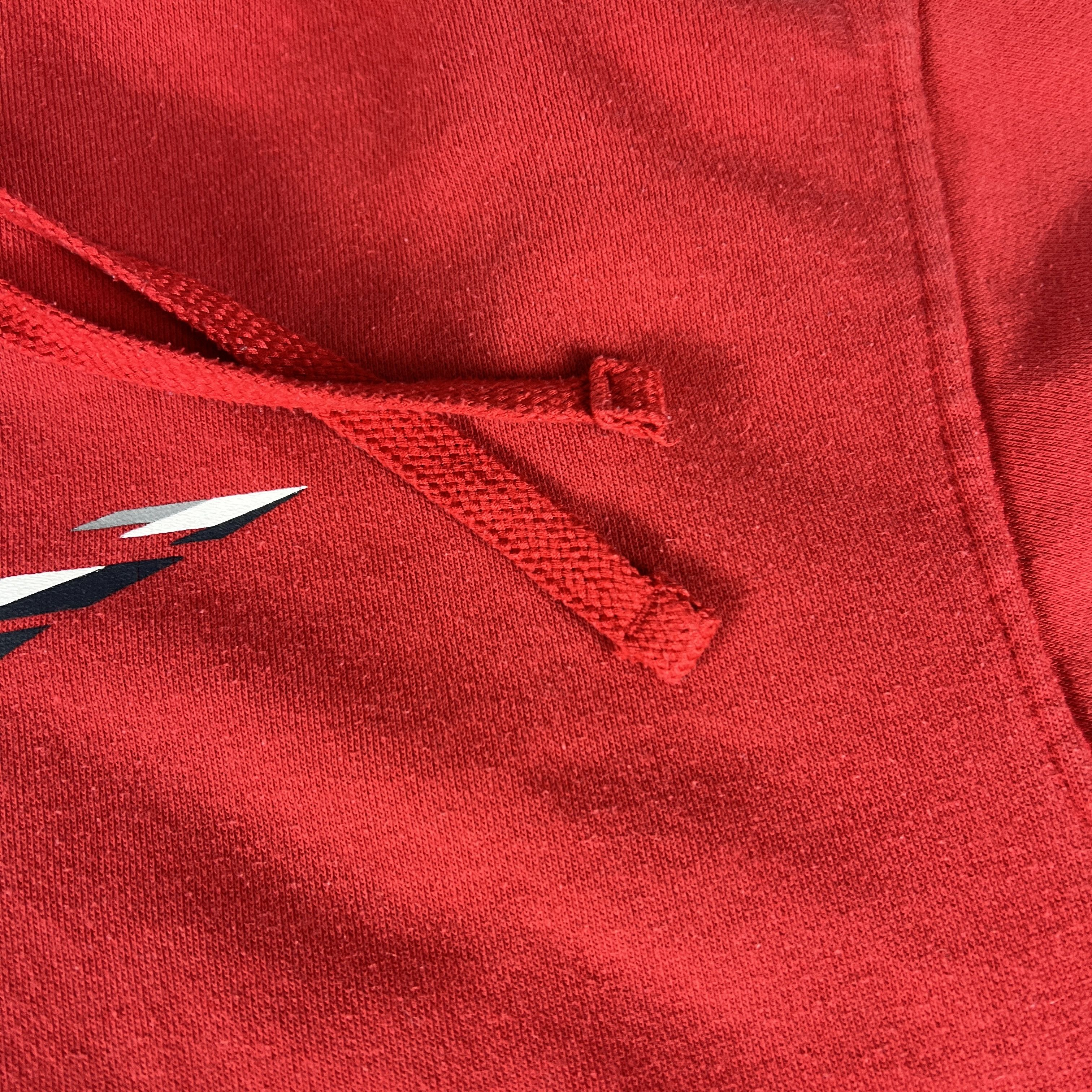 Nike Nike Sweatshirt Red Faded Check Chest Swoosh Logo Hoodie Size US L / EU 52-54 / 3 - 9 Thumbnail