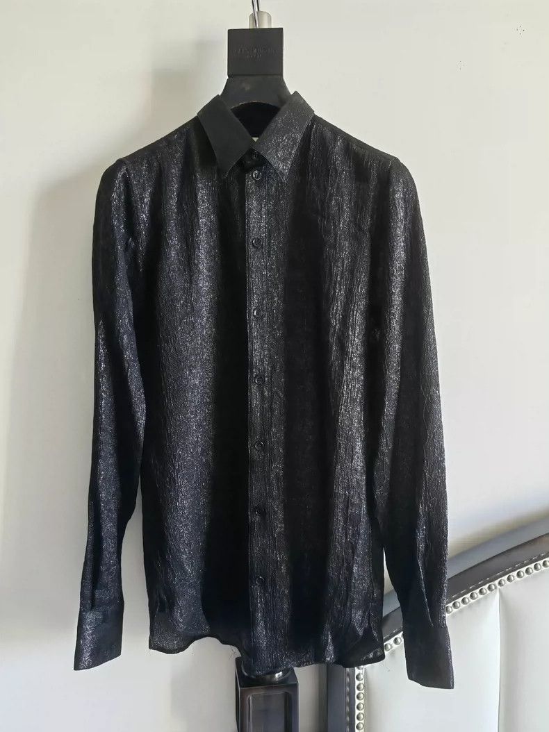 saint laurent 16 FW textured shirt 2501-Nextarrow