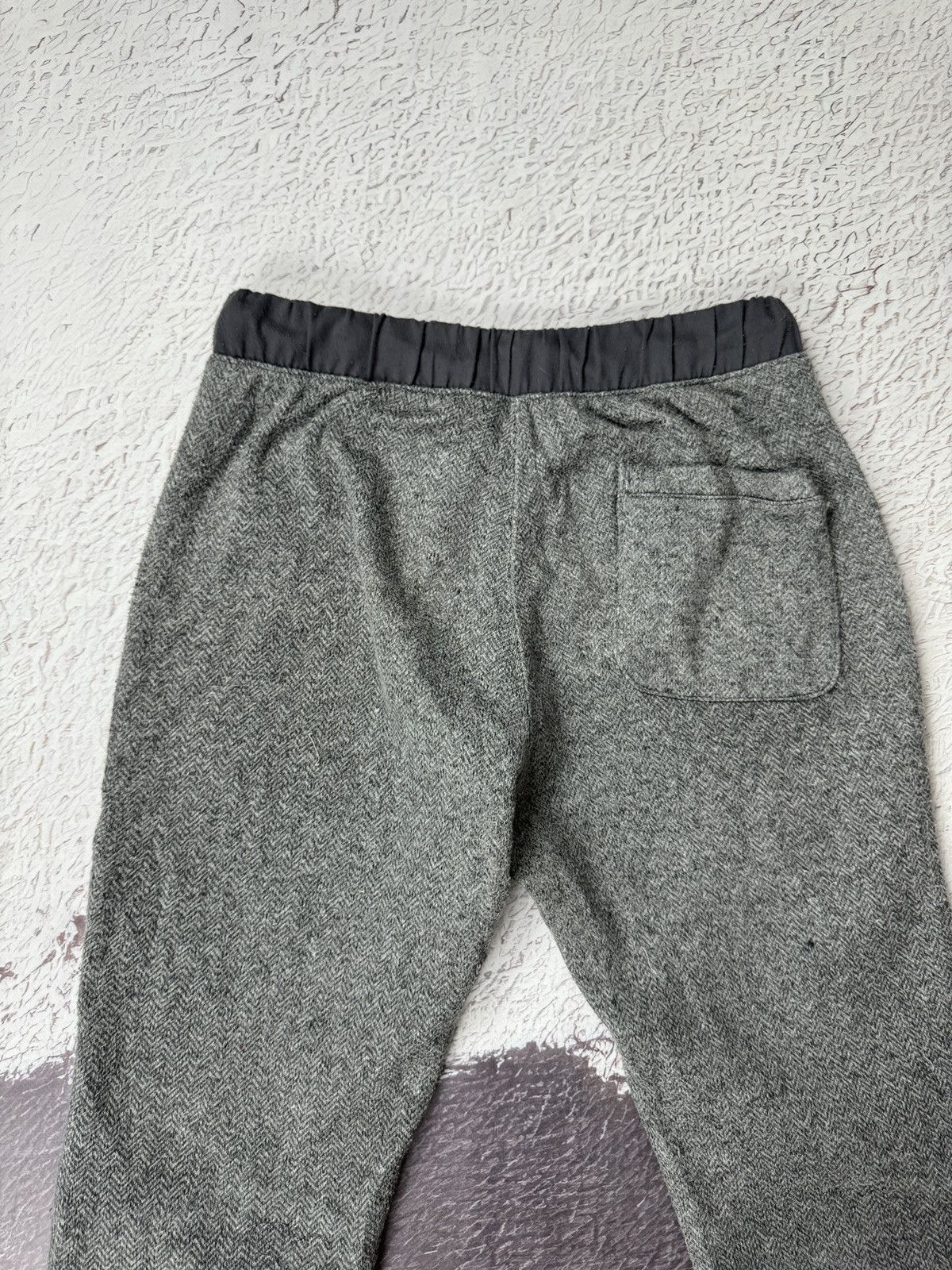 Japanese Brand × Vintage Herringbone grey Japan clothing sweat track pants Size US 32 / EU 48 - 18 Thumbnail