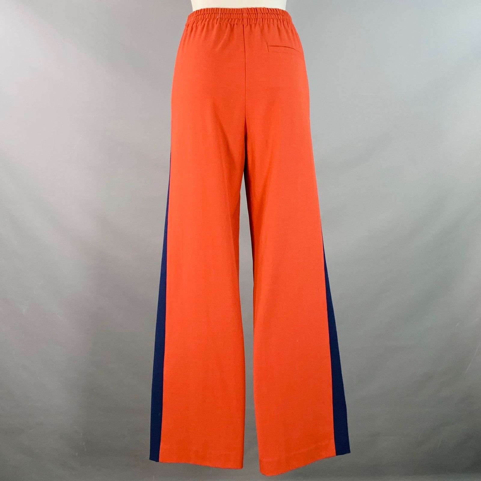 Other Orange Blue White Polyester Blend Straight Drawstring Casual Size 27" / US 4 / IT 40 - 2 Thumbnail