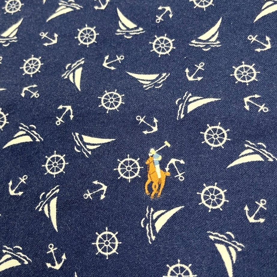 Polo Ralph Lauren VINTAGE is not applicable; use: Polo Ralph Lauren Shirt Mens 3XB Blue Nautical Yachting Button-Down Prep Shirt Size US XXL / EU 58 / 5 - 2 Thumbnail