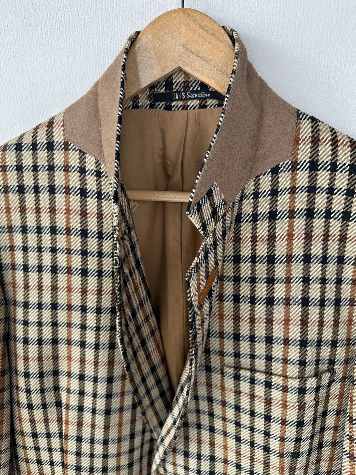 DAKS DAKS London Signature Wool Blazer Jacket Check Made in UK Size 40R - 6 Thumbnail