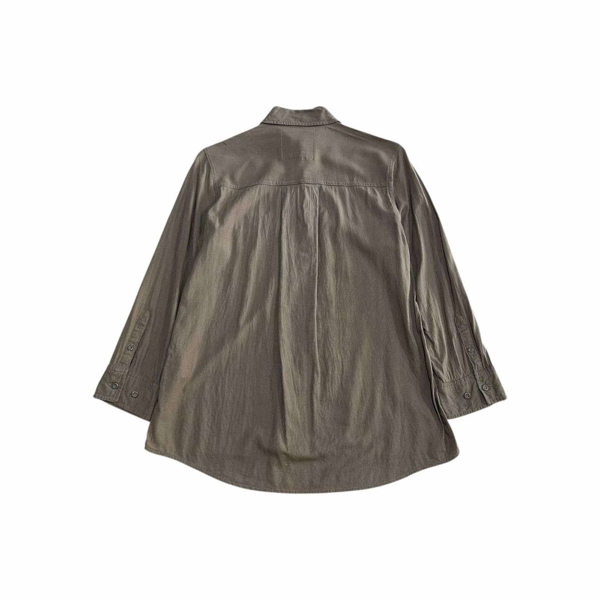 Japanese Brand 🔥Sick Y2K Goa Linen Rayon Shirt 3/4 Sleeve Military Size US M / EU 48-50 / 2 - 8 Thumbnail