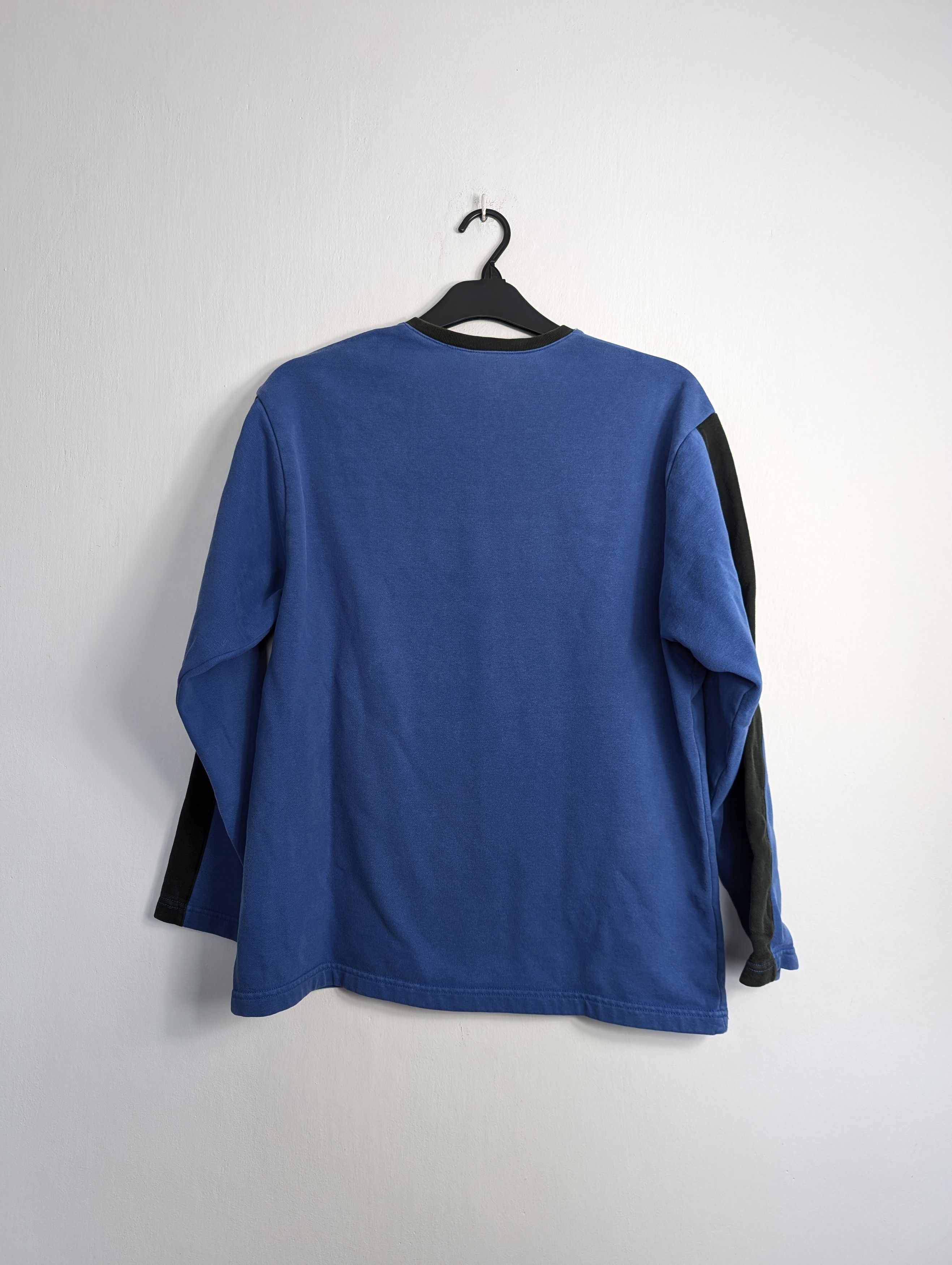 Nike Vintage Nike V-Neck Blue Sweatshirt 90s Retro Y2K Boxy Size US S / EU 44-46 / 1 - 4 Thumbnail