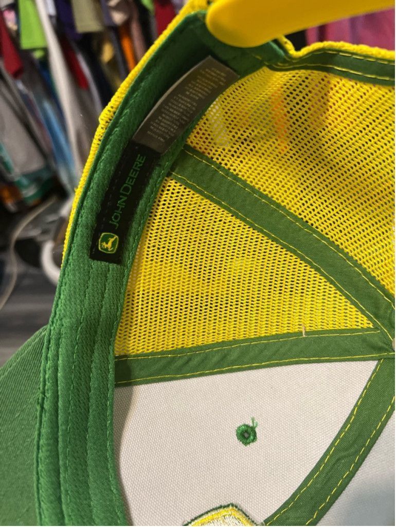 John Deere Unisex John Deere Hat One Size Green Yellow Size ONE SIZE - 6 Thumbnail