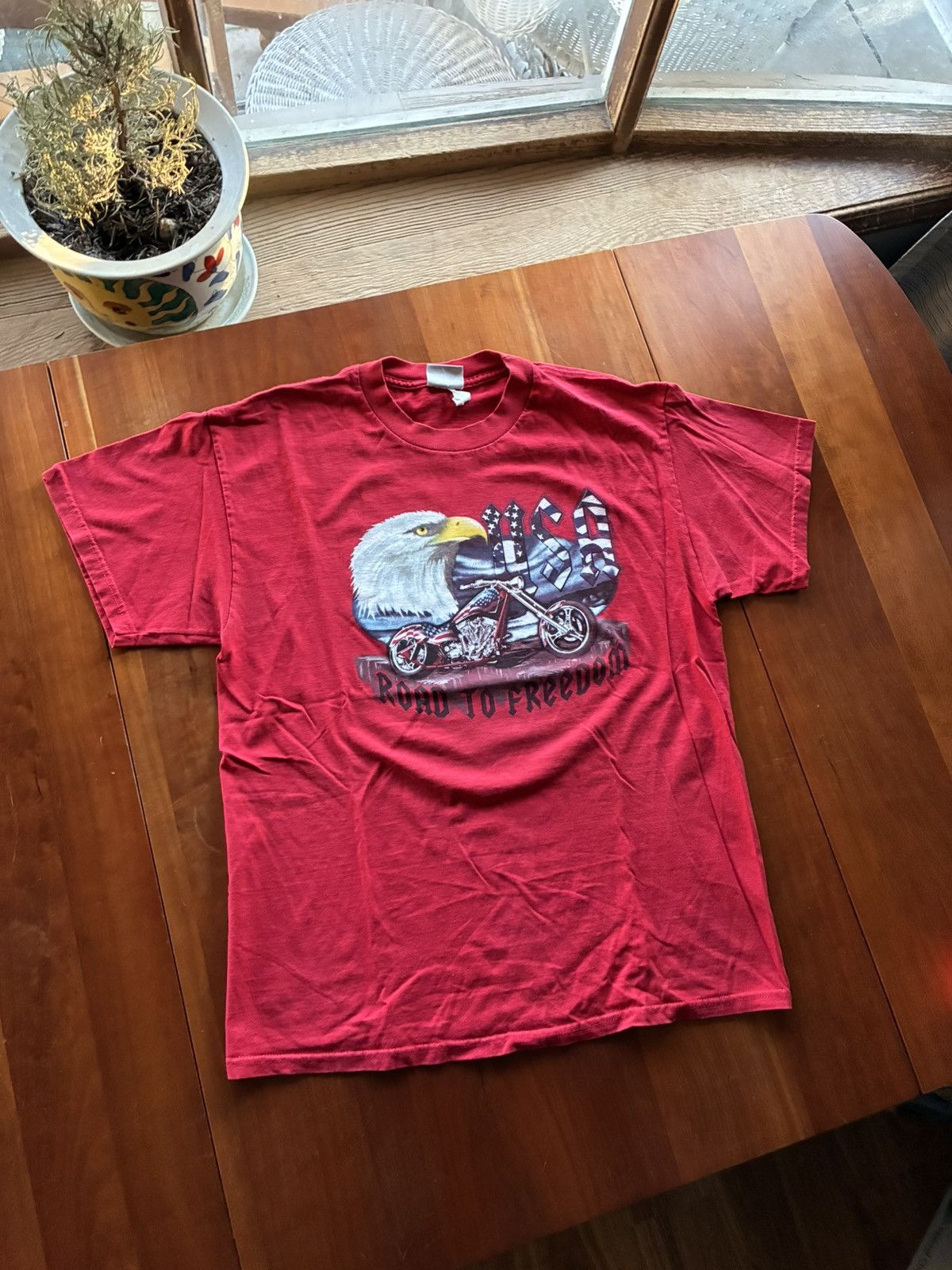 Vintage Vintage y2k biker graphic tee shirt Size US L / EU 52-54 / 3 - 2 Thumbnail