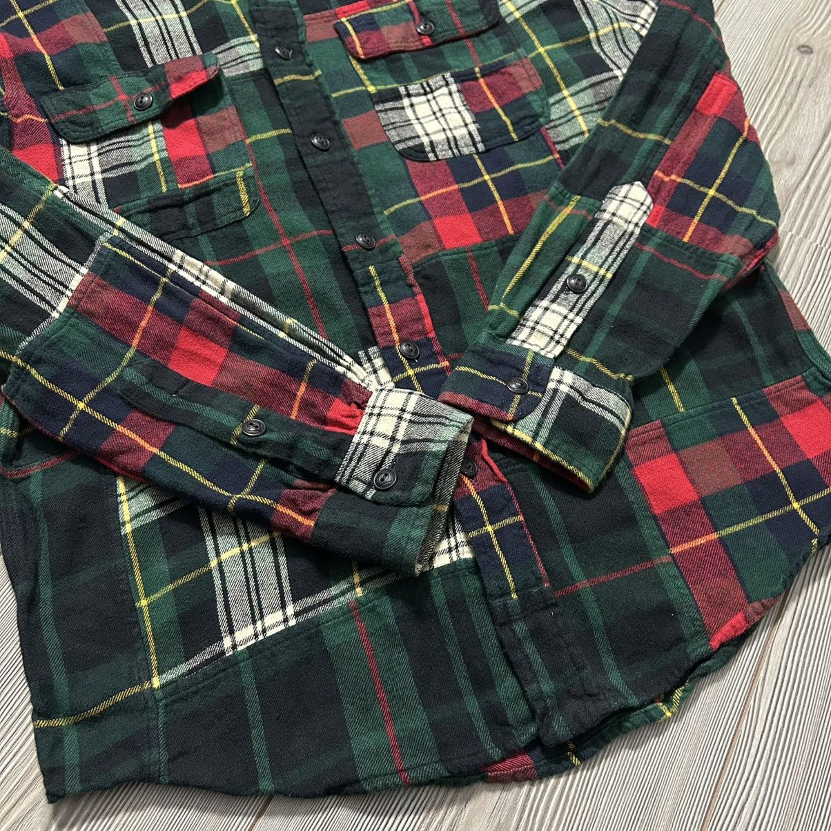 Polo Ralph Lauren Polo RL Plaid Flannel Patchwork Shirt Kapital Style Size US S / EU 44-46 / 1 - 7 Thumbnail