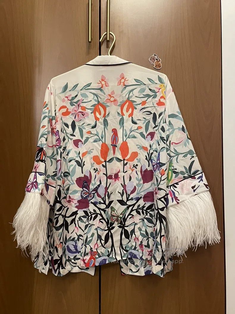 Valentino Valentino Colorful patterned silk shirt cardigan Size M / US 6-8 / IT 42-44 - 2 Thumbnail