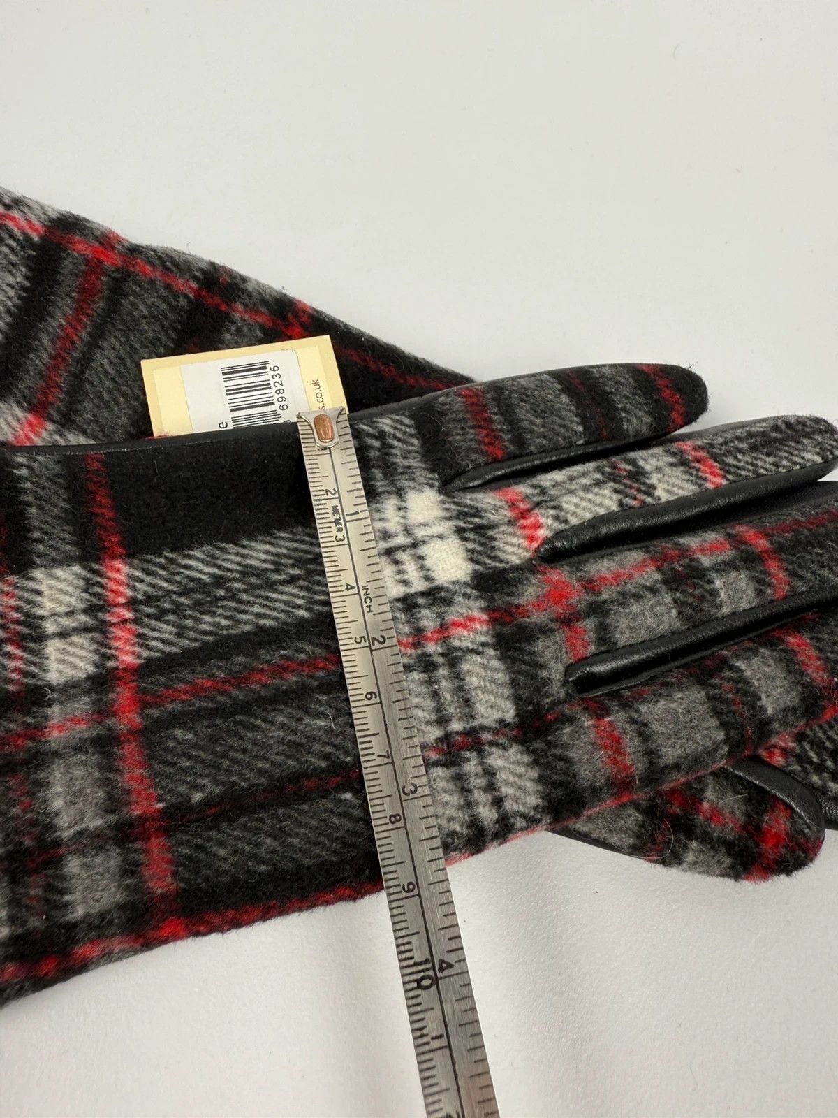 Dents Dents Plaid Gloves Womens size 7,5 Leather Size ONE SIZE - 12 Thumbnail