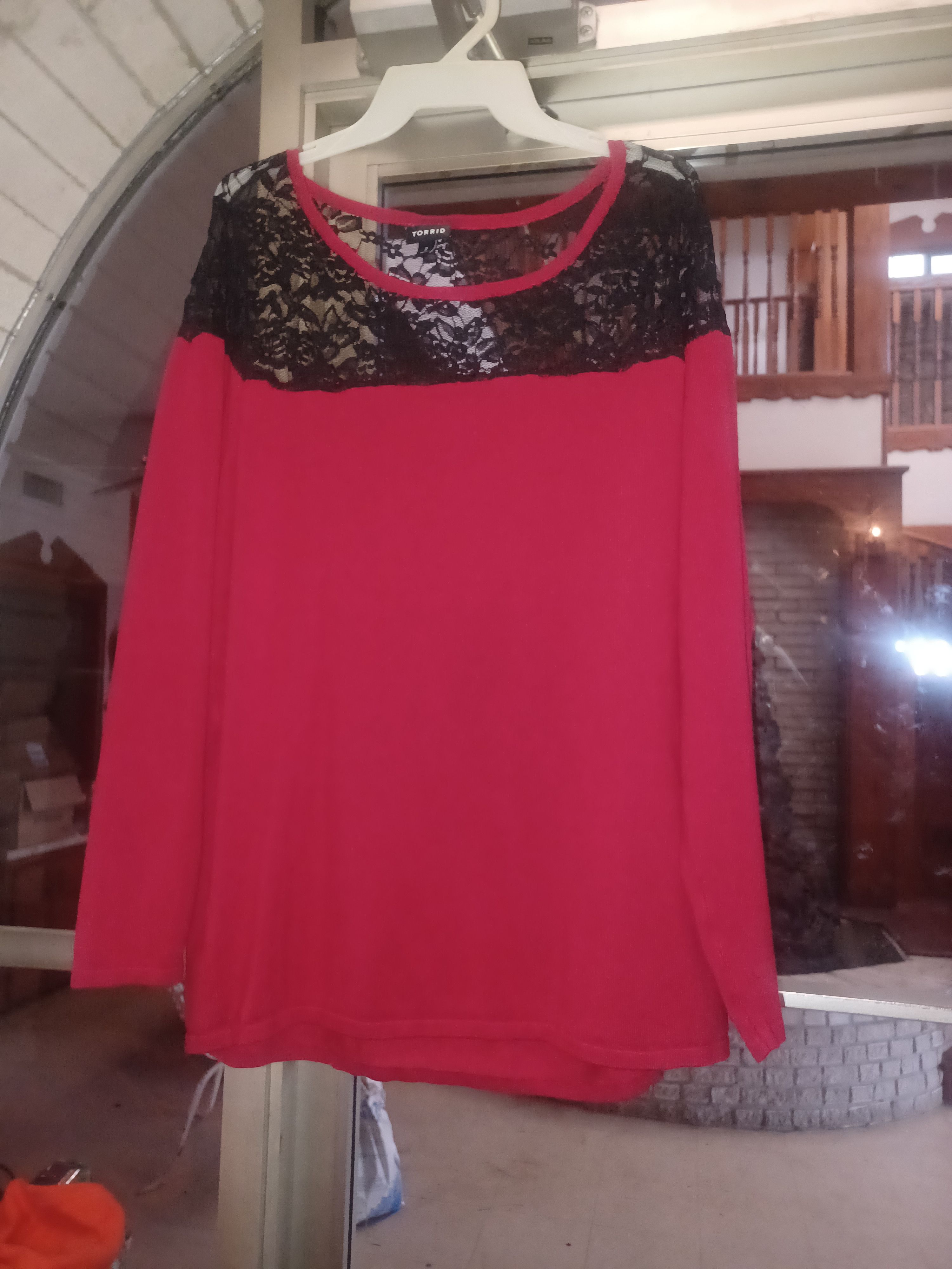 Torrid Torrid Women's Pull-On Sweater SZ 2X (18-20) Red Size XXL / US 16-18 / IT 52-54 - 2 Thumbnail