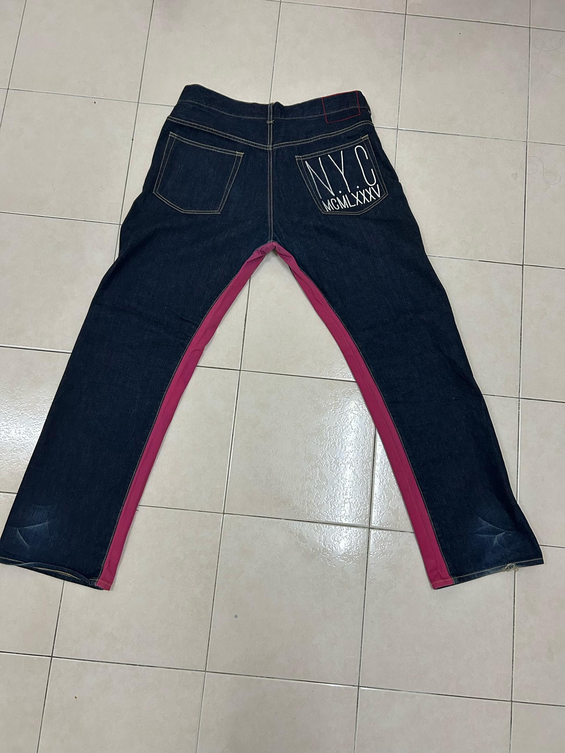 Tommy Hilfiger 💥Rare💥 Evisu Inspired Tommy N.Y.C Denim Size US 37 - 3 Thumbnail