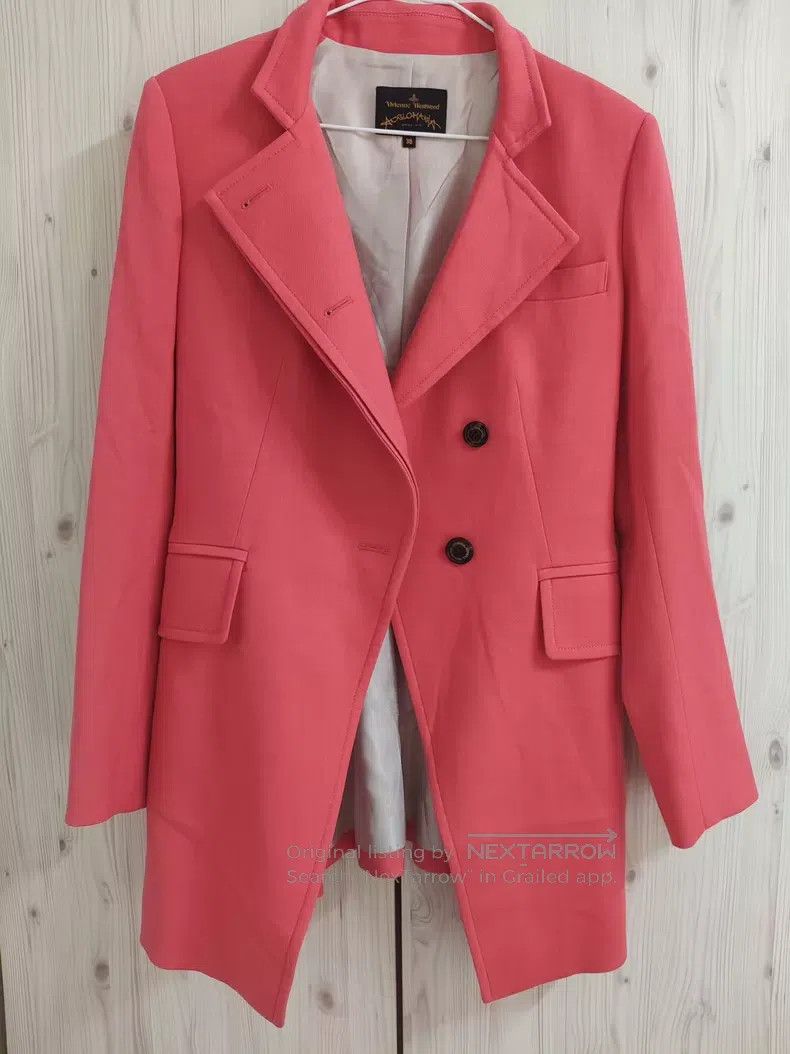 Vivienne Westwood Vivienne Westwood Peach Pink Slim Fit Trench Coat Size XS / US 0-2 / IT 36-38 - 1 Thumbnail