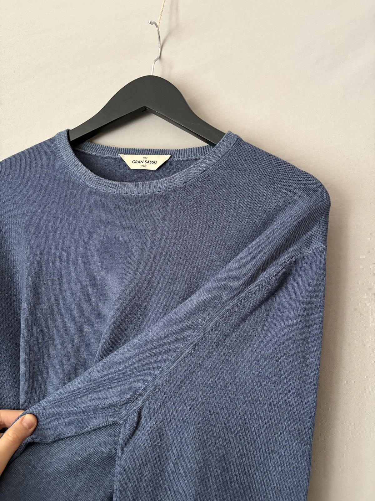 Gran Sasso Gran Sasso Sky Blue Wool Sweater Pullover Size US XL / EU 56 / 4 - 6 Thumbnail