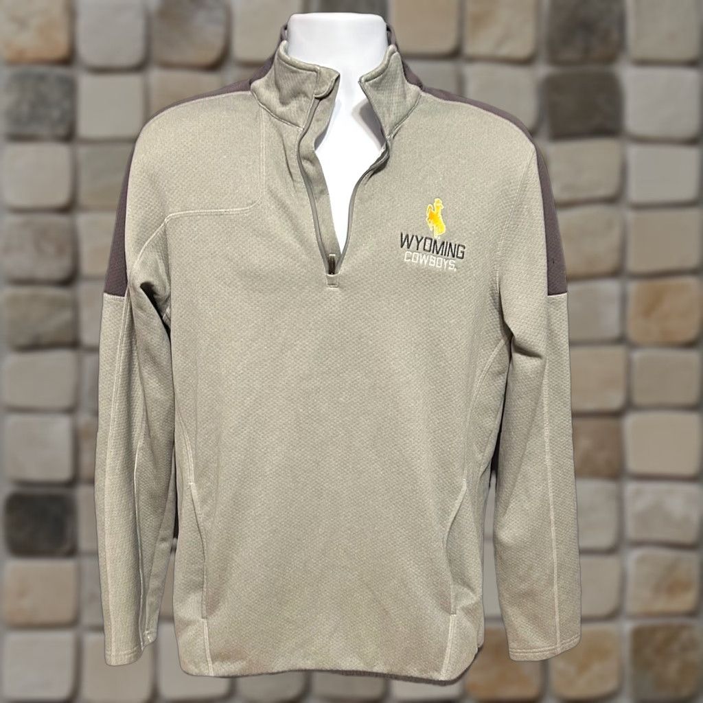 Under Armour VINTAGE University Of Wyoming Cowboys 1/4 Zip Pullover Men Large Gray Under Armour Logo Size US L / EU 52-54 / 3 - 1 Thumbnail