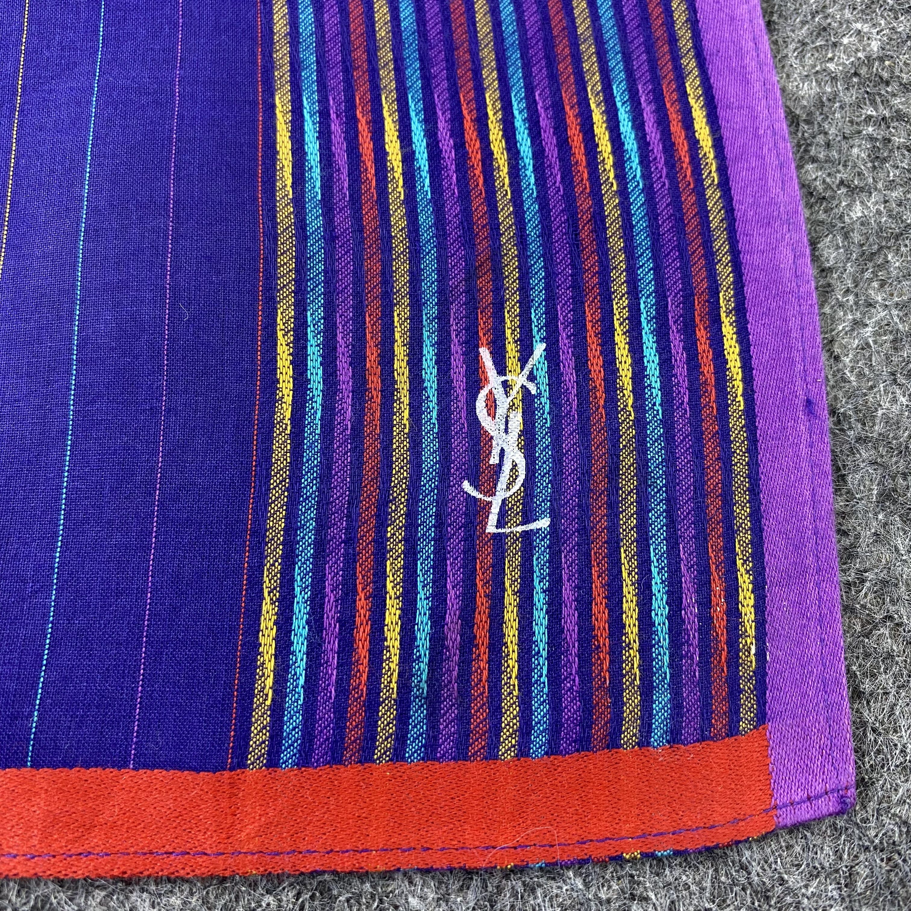 Vintage × Yves Saint Laurent Yves Saint Laurent Handkerchief / Bandana /Neckerchief-B1300 Size ONE SIZE - 5 Thumbnail