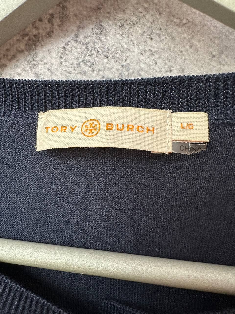 Tory Burch RRP $500 Tory Burch Merino Wool Cardigan Navy Blue Sweater Size L / US 10 / IT 46 - 11 Thumbnail