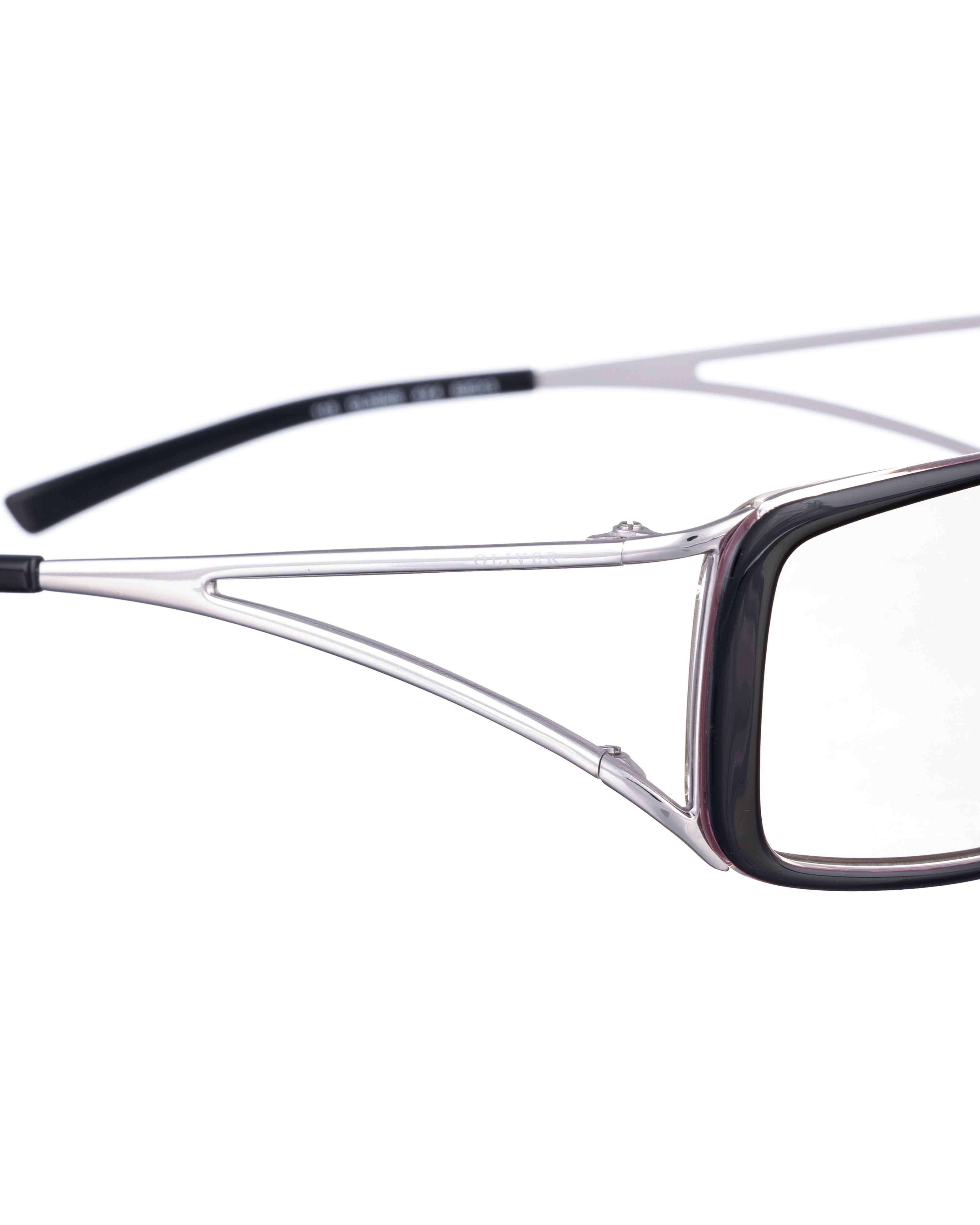 Valentino Oliver by Valentino '00s Black Rectangle Cut Out Sunglasses Size ONE SIZE - 3 Thumbnail