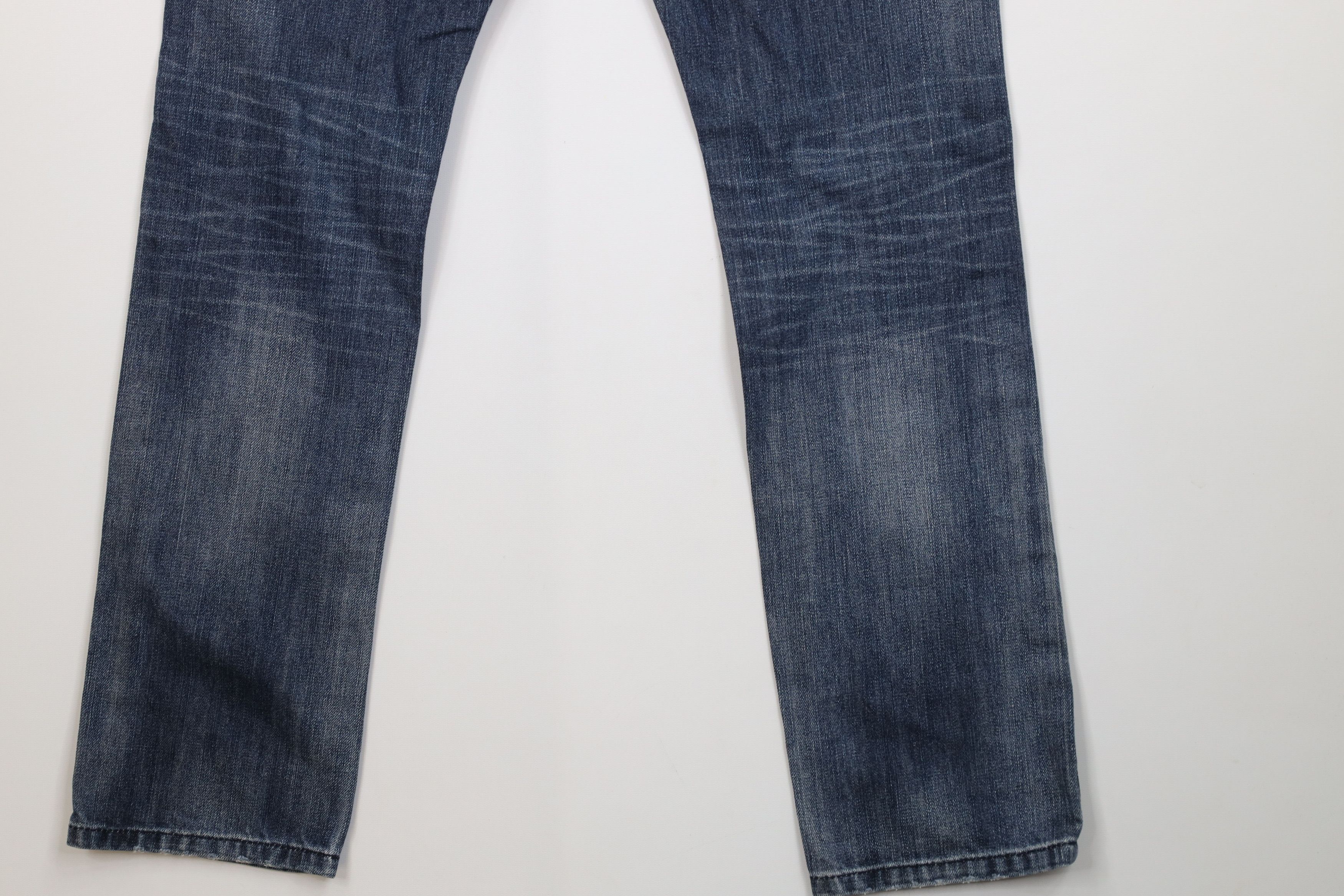 Express Express Rocco Slim Fit Skinny Leg Denim Jeans Blue Cotton Size US 29 - 13 Thumbnail