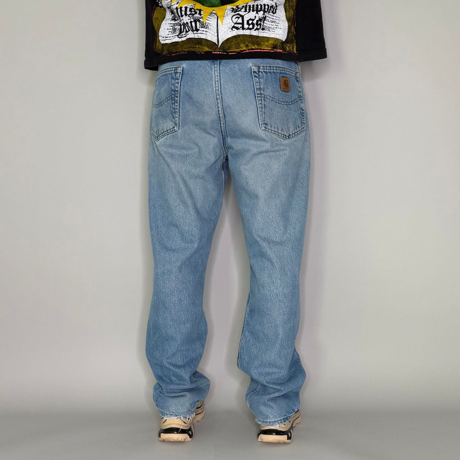 Carhartt Vintage Y2K Carhartt Jeans 36x32 Relaxed Fit Light Wash Work Size US 36 / EU 52 - 4 Thumbnail