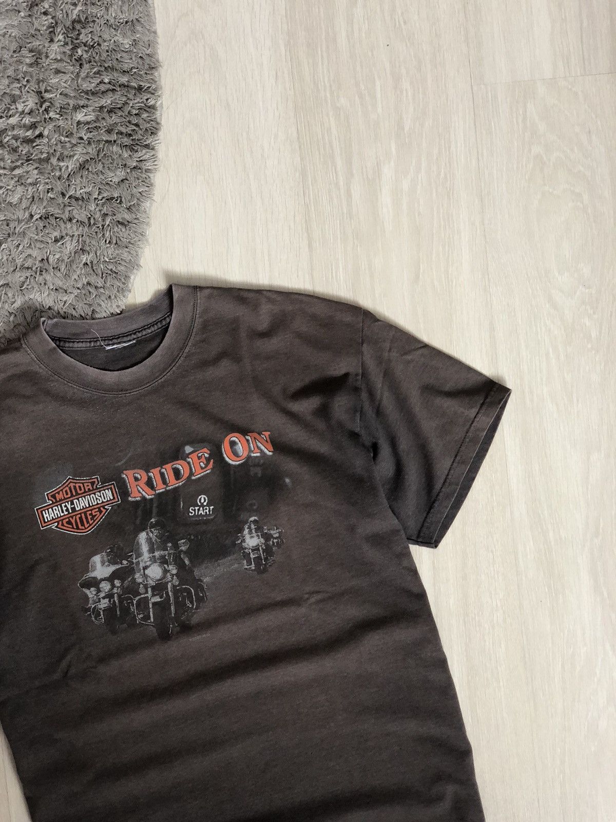 Harley Davidson × Vintage Vintage Harley Davidson Milwaukee USA Faded T Shirt Size US L / EU 52-54 / 3 - 5 Thumbnail