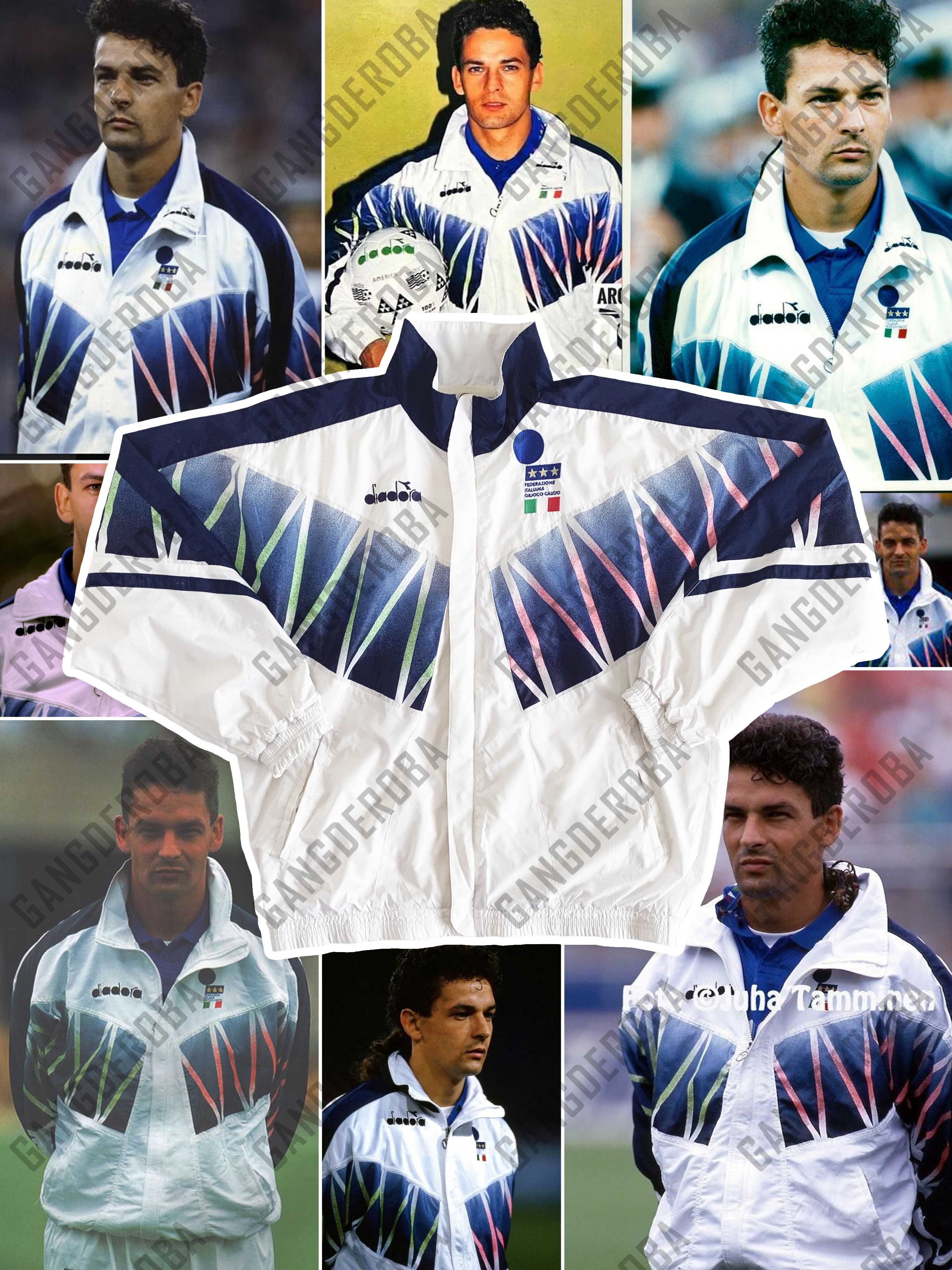Diadora RARE Vintage 1994 DIADORA ITALY Windbreaker Jacket World Cup Size US M / EU 48-50 / 2 - 1 Thumbnail