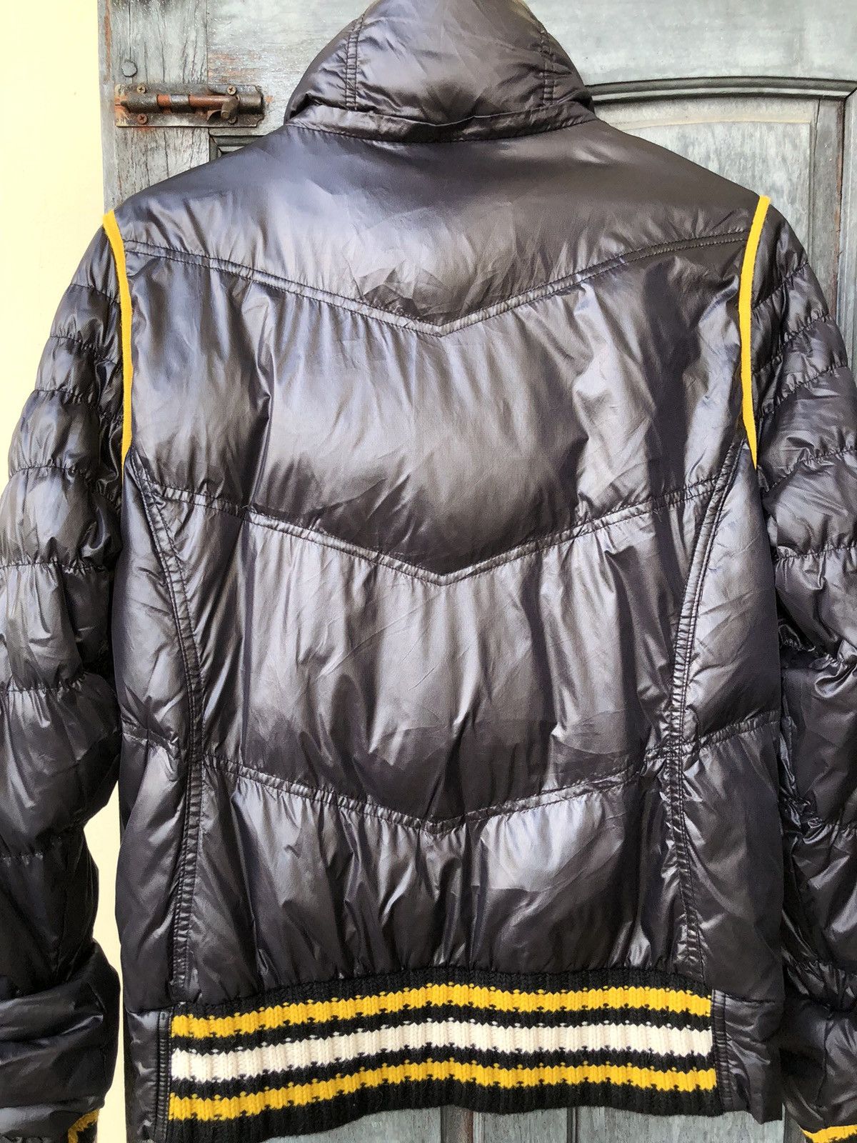 Japanese Brand Exr Progressive Zipper Up Knit Puffer Streetwear Winter MOTO Size US M / EU 48-50 / 2 - 15 Thumbnail