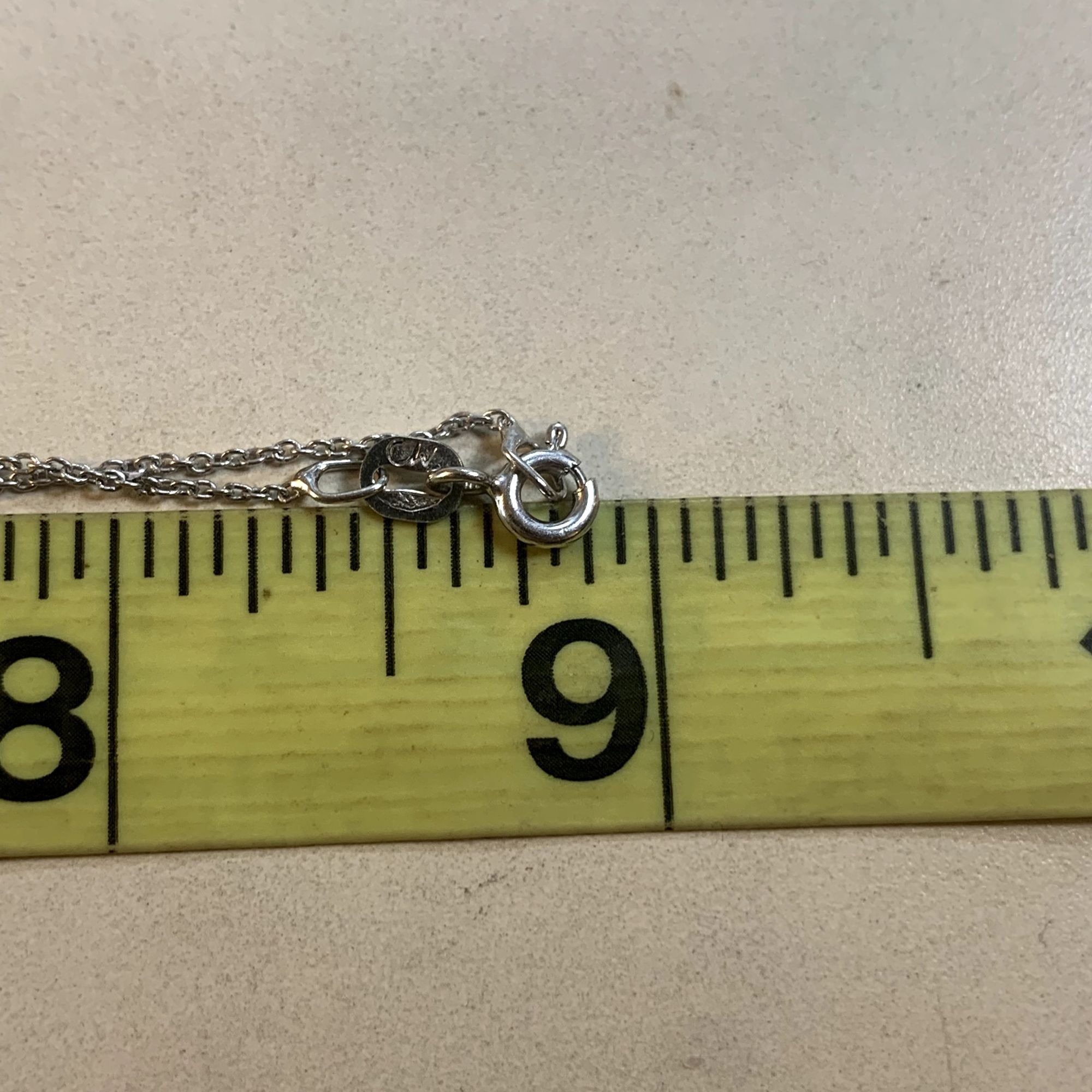Other VTG Solid Sterling Silver 925 Cubic Zirconia Circle Pendant Size ONE SIZE - 8 Thumbnail