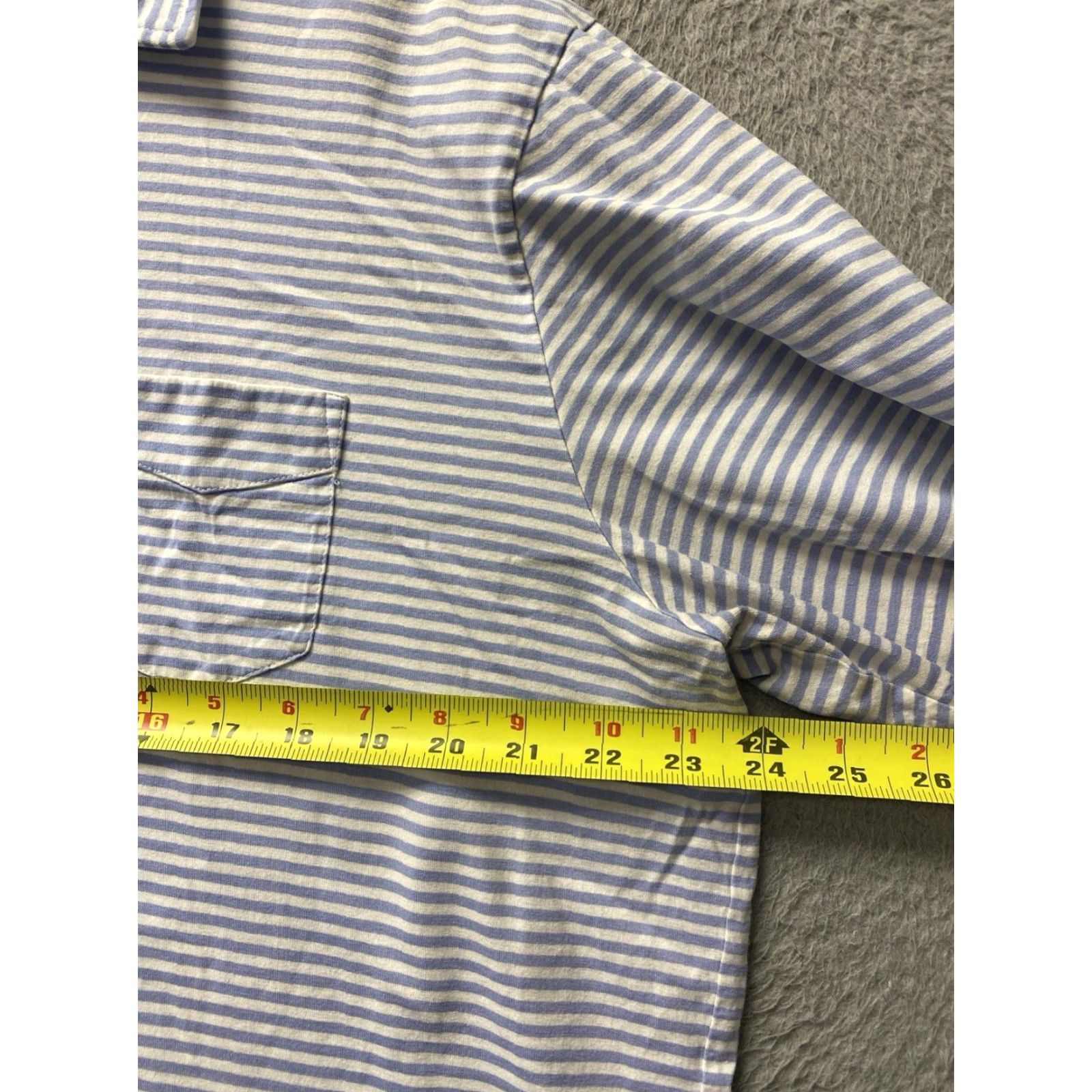 Polo Ralph Lauren Polo Ralph Lauren Men’s Polo Shirt Blue Striped Short Sleeve Button-Up Vintage No Size US L / EU 52-54 / 3 - 4 Thumbnail