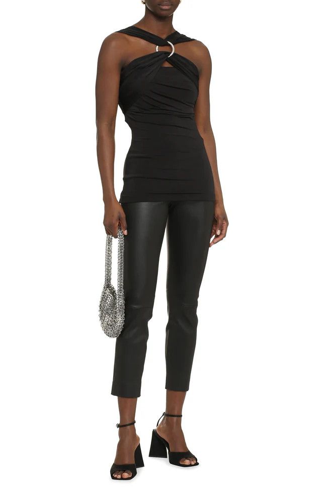 The Attico o1mle0525 Ginnie Tank Top in Black Size M / US 6-8 / IT 42-44 - 3 Thumbnail
