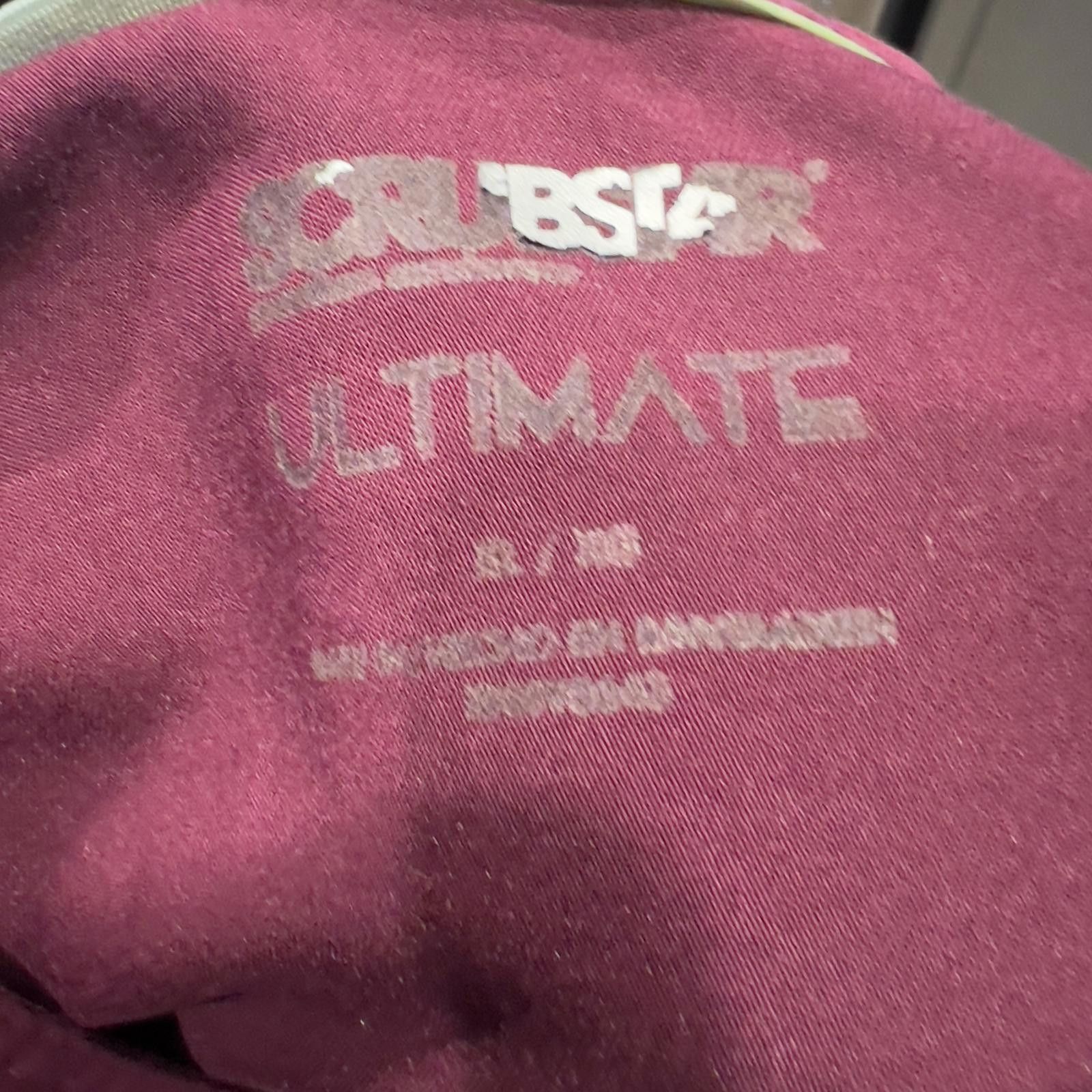 Other ScrubStar Ultimate Women's Medical Scrub Top - Burgundy Size ONE SIZE - 3 Thumbnail