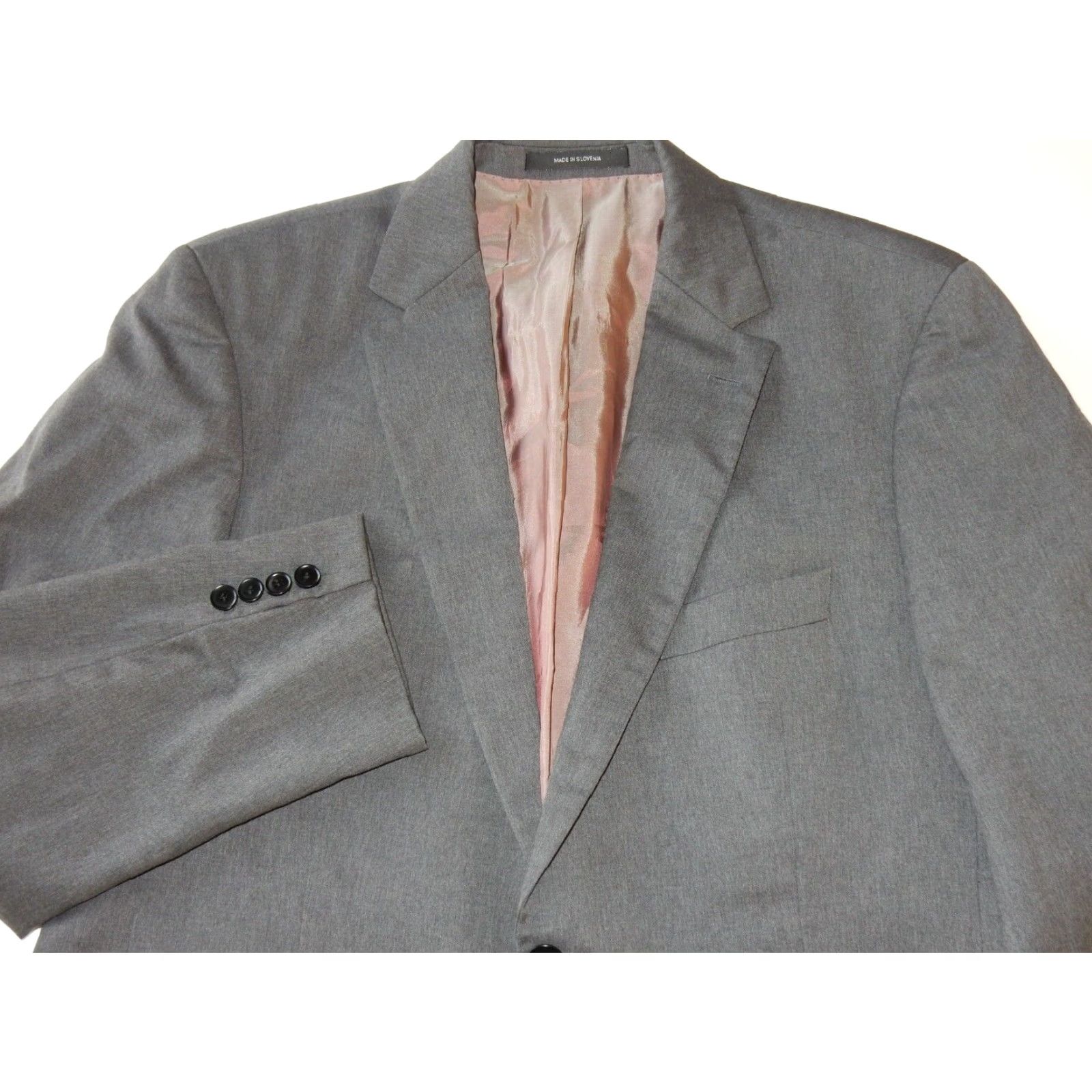 Hugo Boss VINTAGE HUGO BOSS Men's Blazer Sport Coat Jacket Size 42L Gray 90s Movie Inspiration US Size 42R - 2 Thumbnail