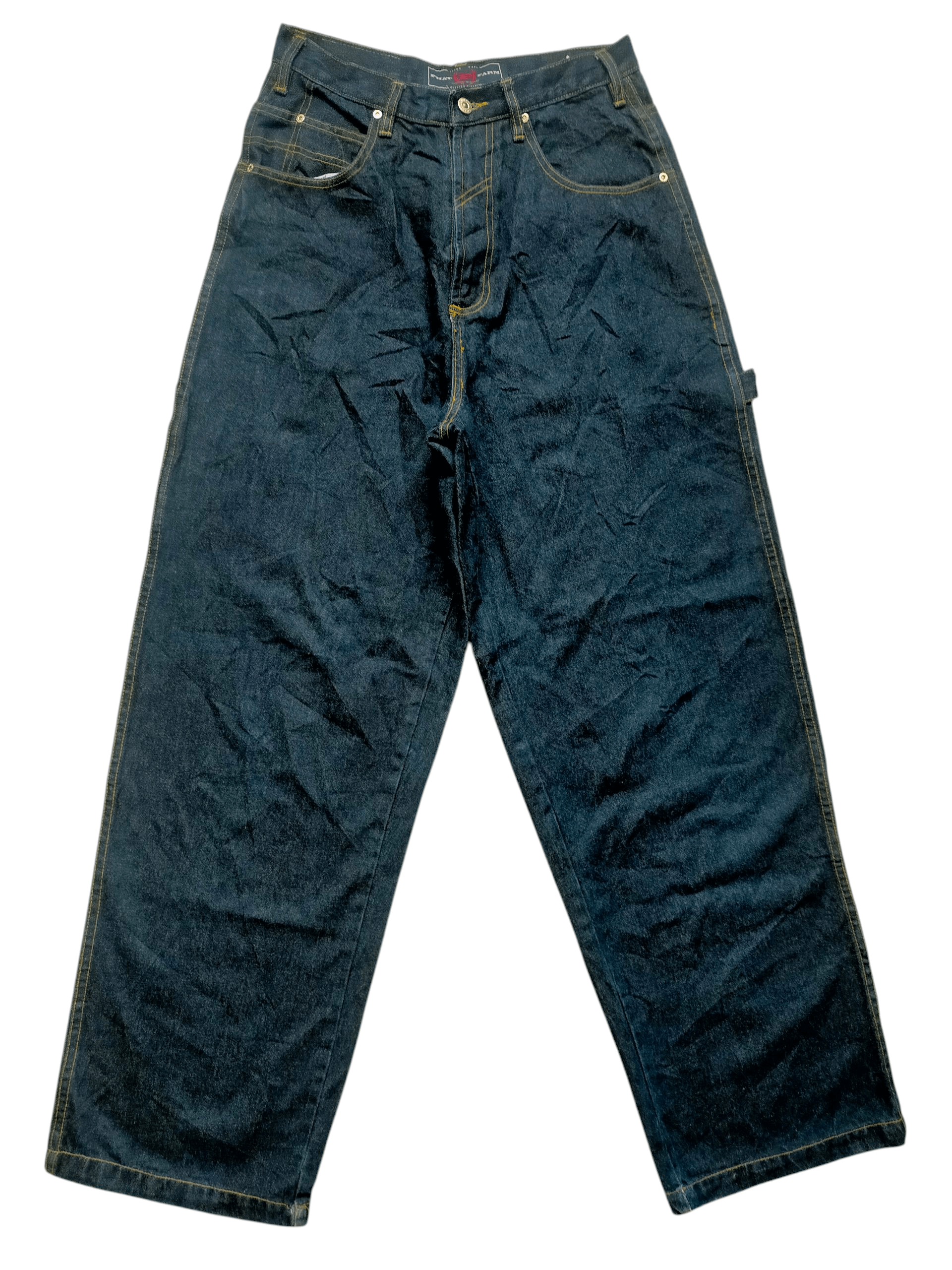 JNCO Phat Farmer Carpenter Baggy Jeans Hip Hop Style Size US 30 / EU 46 - 2 Thumbnail