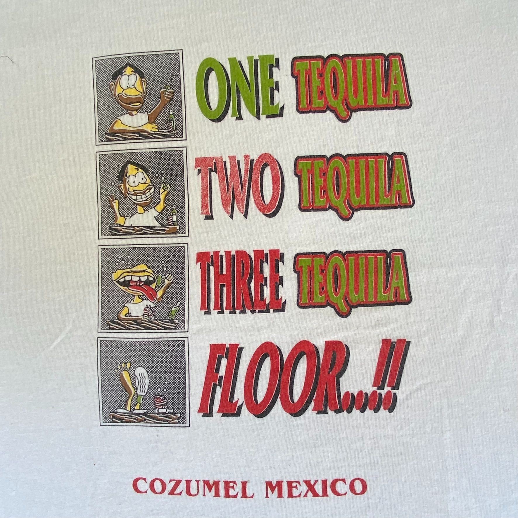Vintage Vintage Y2K Tequila Humor Shirt Cozumel Funny Drunk Tee Size US L / EU 52-54 / 3 - 3 Thumbnail