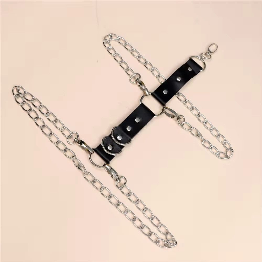 Jewelry Gothic Chain Leather Thigh Harness Accessories Size ONE SIZE - 5 Thumbnail