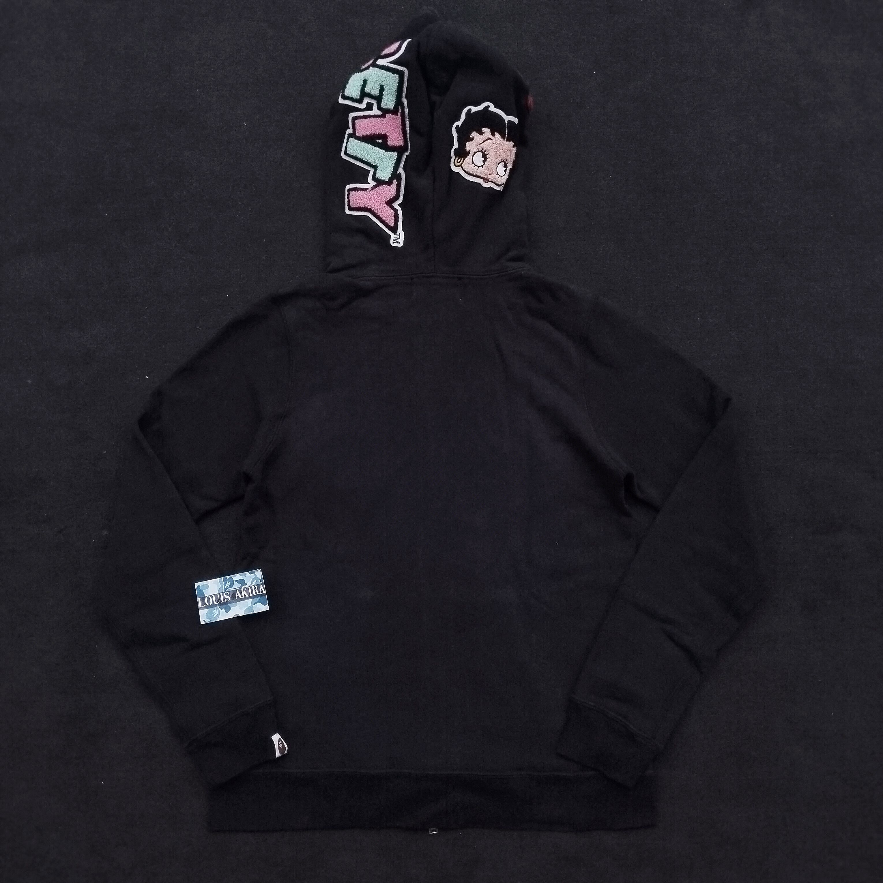 Bape 2017 Bape x Betty Boop Shark Full Zip Hoodie Size XS / US 0-2 / IT 36-38 - 7 Thumbnail