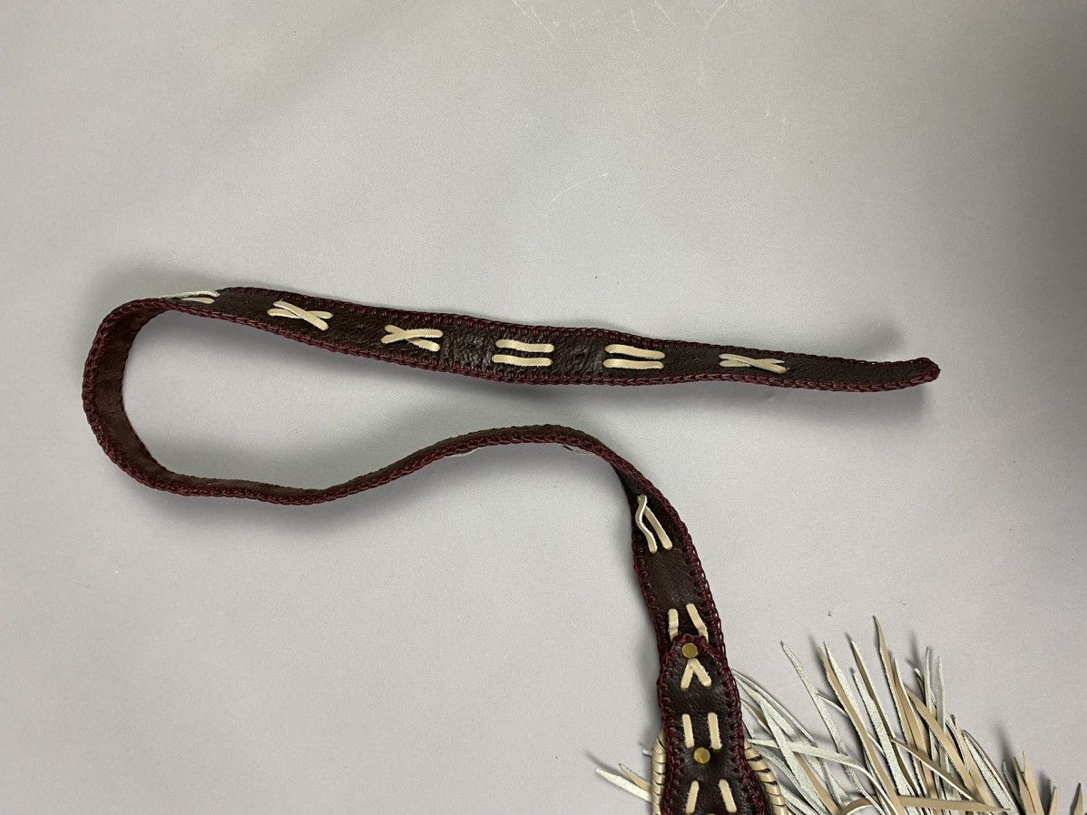 Vintage World Family Leather boho Belt Handcrafted Boho Accessory” Size ONE SIZE - 11 Thumbnail