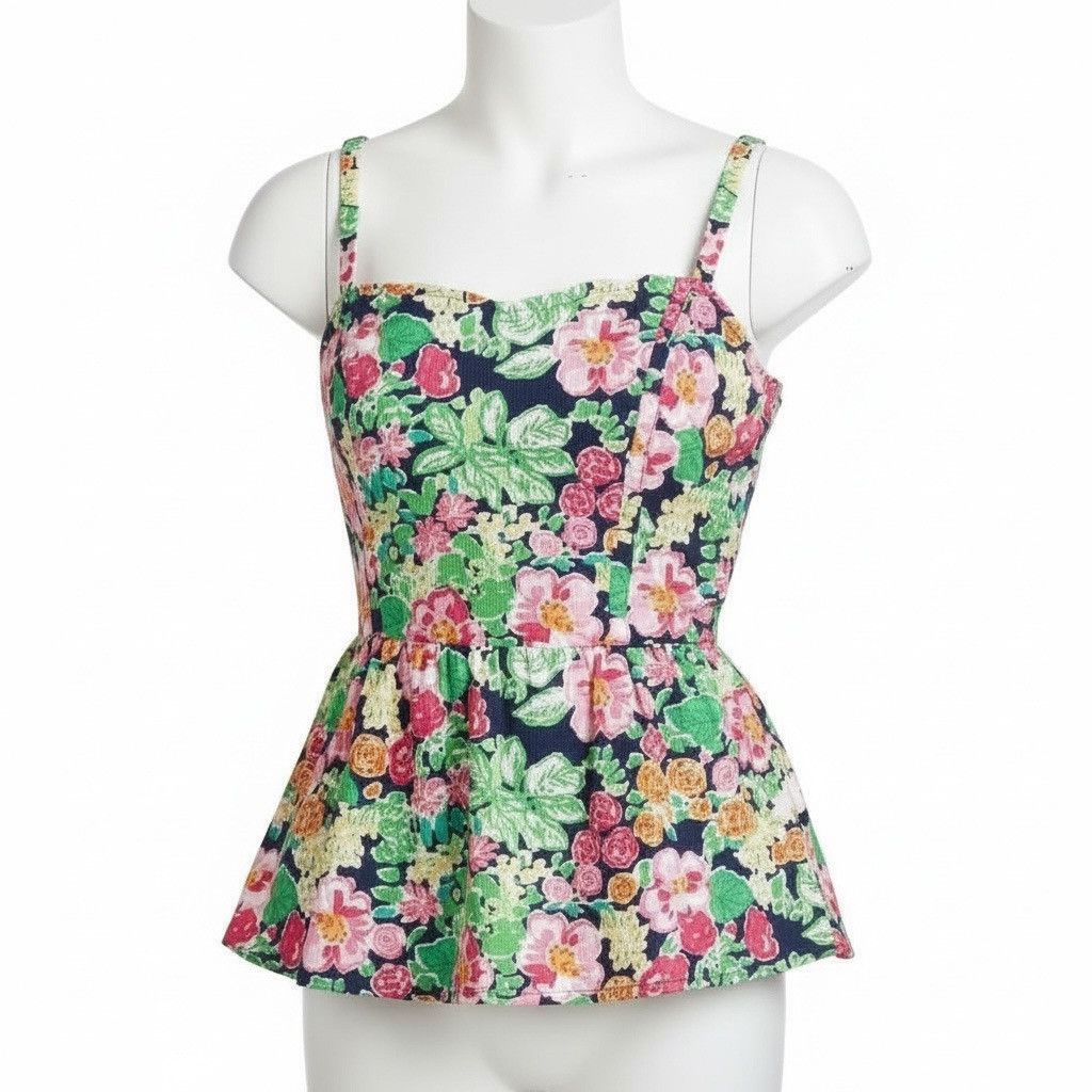 Lilly Pulitzer Lilly Pulitzer Gardenia Peplum top sz.4 Size S / US 4 / IT 40 - 2 Thumbnail