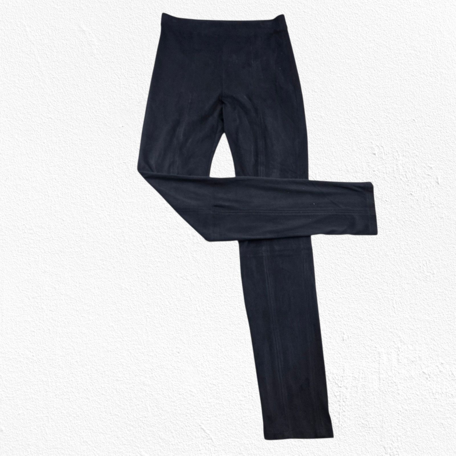 Max Mara Max Mara Leisure Black Faux Suede Straight Slim Pants Size M Size 30" / US 8 / IT 44 - 2 Thumbnail