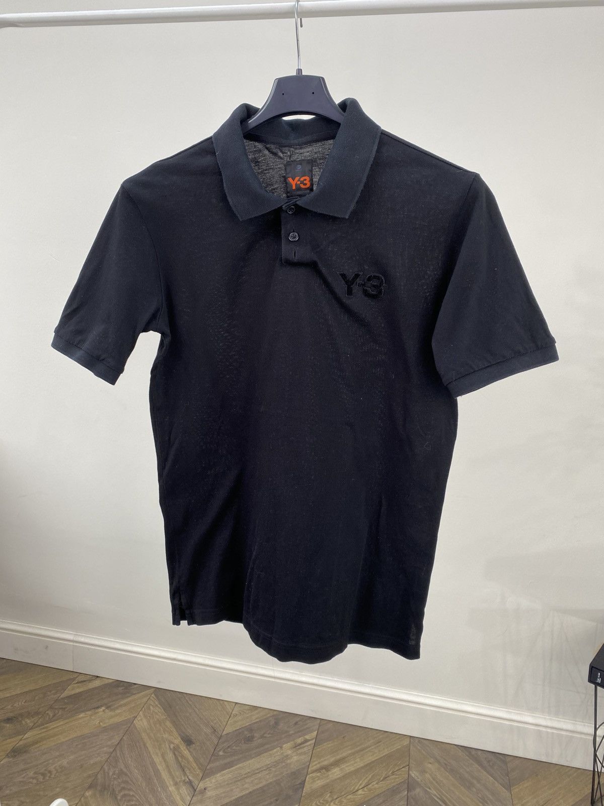 Y-3 Vintage Y-3 Denim Black Polo T-shirt Size US M / EU 48-50 / 2 - 4 Thumbnail