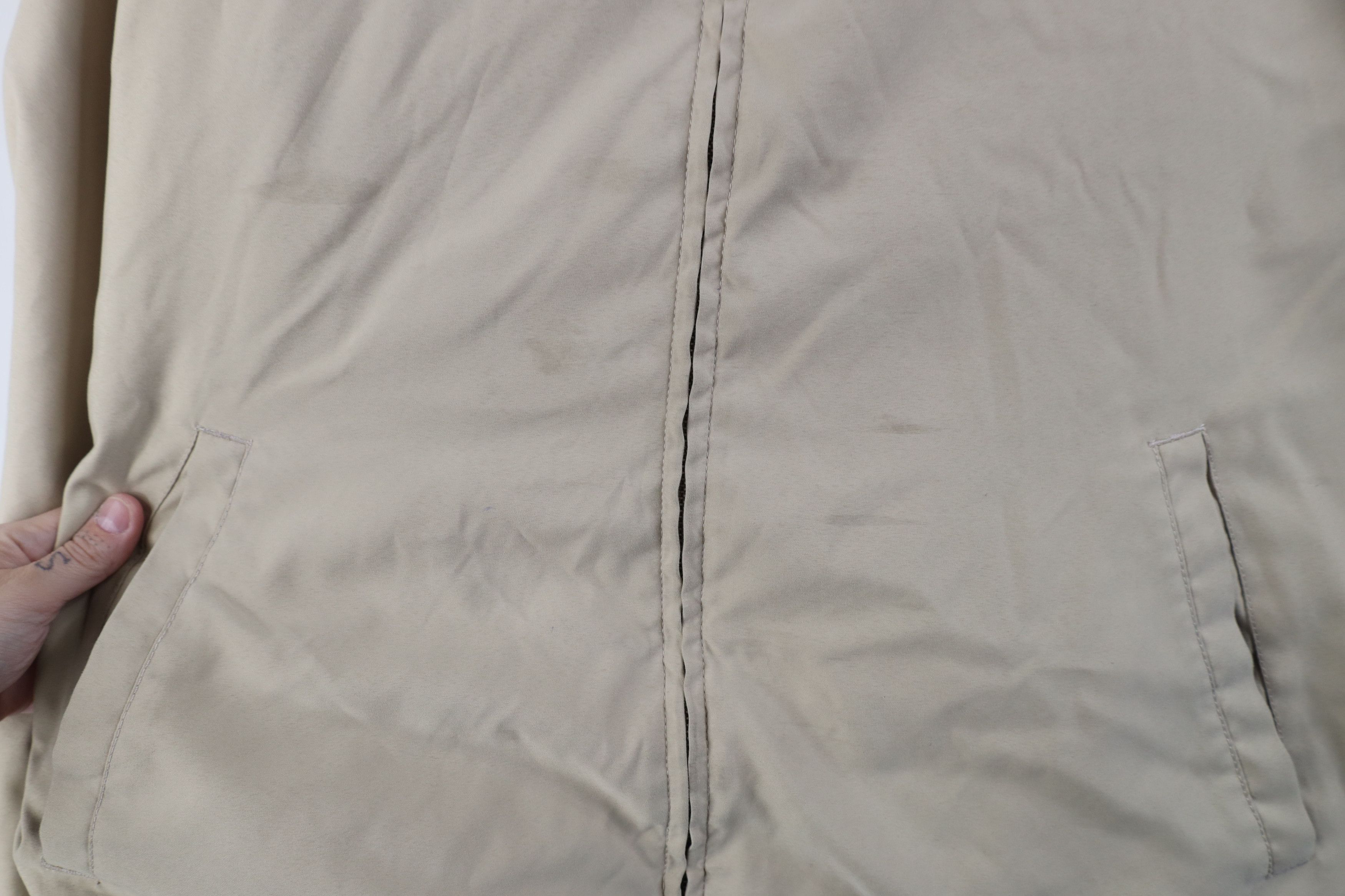 Tommy Hilfiger × Vintage Vintage 90s Tommy Hilfiger Microfiber Bomber Jacket Beige Size US L / EU 52-54 / 3 - 8 Thumbnail