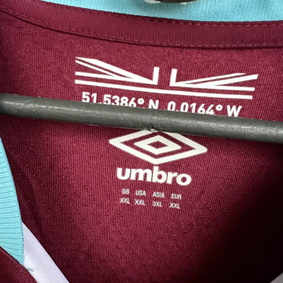 Umbro WEST HAM UNITED FC 2016 2017 HOME SHIRT UMBRO JERSEY SOCCER Size US XXL / EU 58 / 5 - 6 Thumbnail