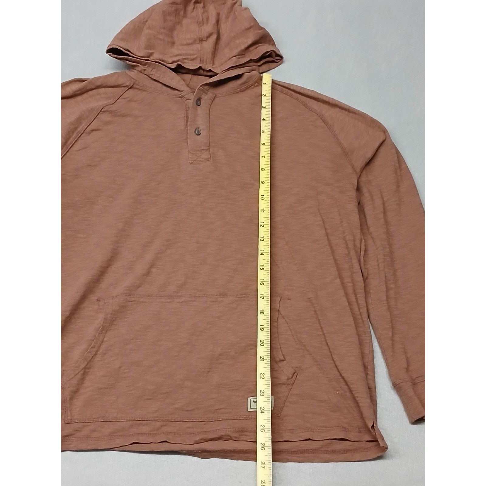 Wrangler Wrangler Brown (XL) Stretch Button Hoodie Sweatshirt Size US XL / EU 56 / 4 - 2 Thumbnail