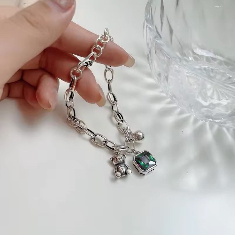 Jewelry Lovely Bear Animal Shiny CZ Zircon Star Bracelet Size ONE SIZE - 2 Thumbnail