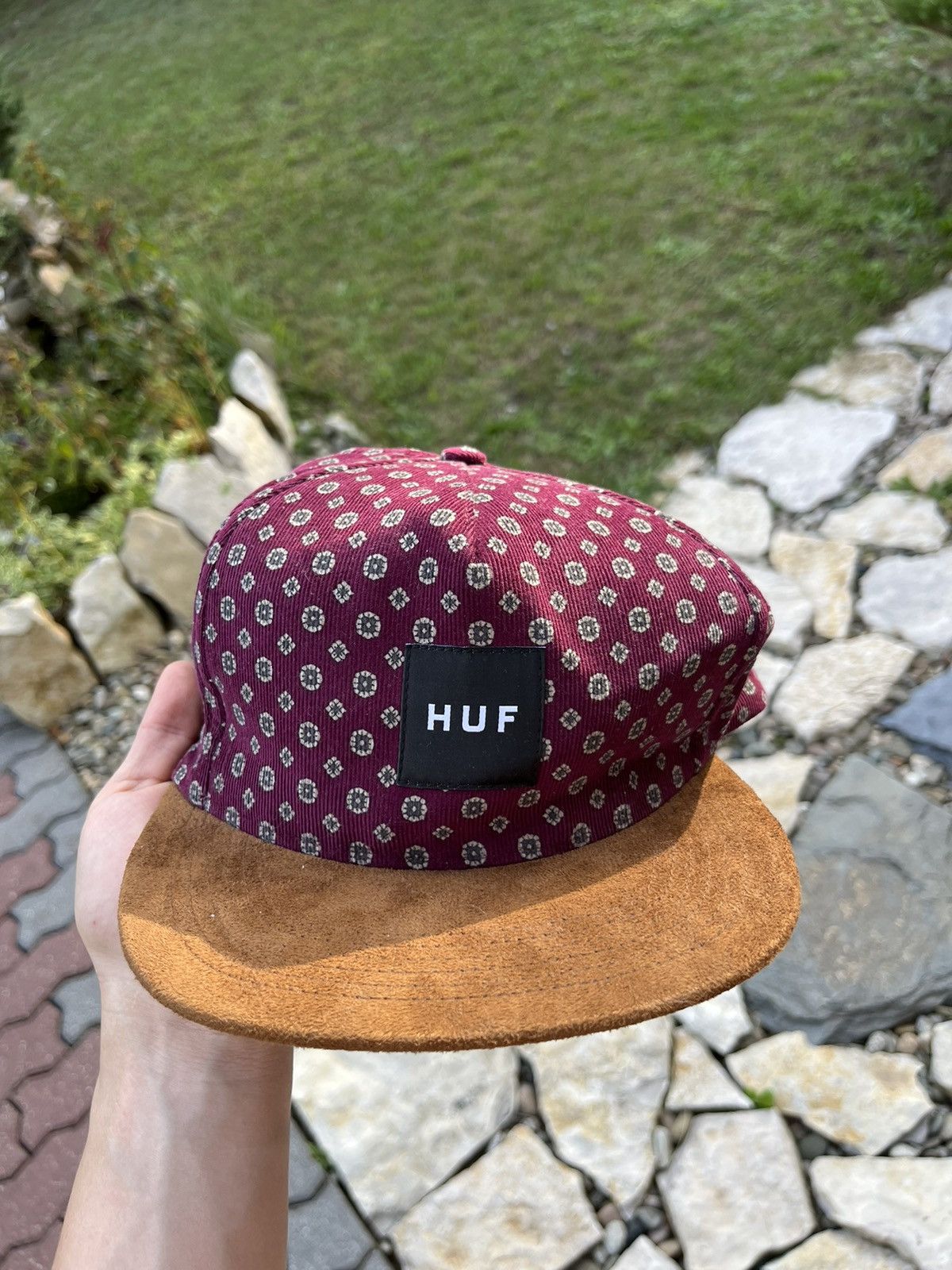 Huf × Vintage Vintage Huf flower snapback corduroy suede hat cap y2k retro Size ONE SIZE - 3 Thumbnail
